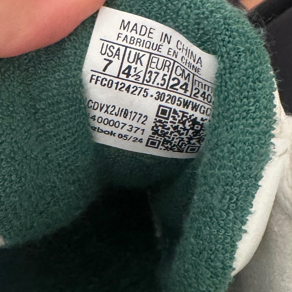 Reebok platform off white cream green sneakers 7 - Picture 6 of 6